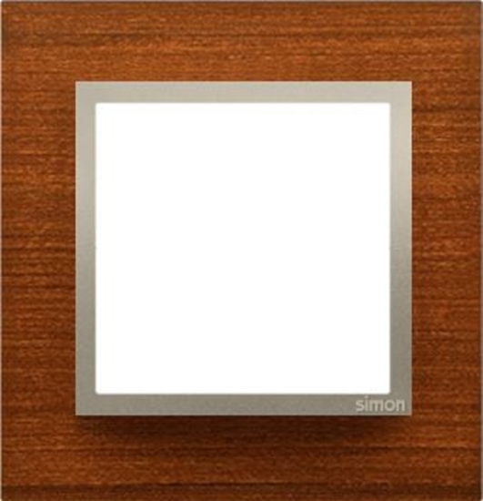 Изображение Kontakt-Simon Ramka pojedyncza Simon 54 drewniana zoty orzech (DRN1/86)