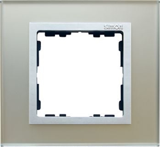 Изображение Kontakt-Simon Ramka pojedyncza Simon 82 szko srebrny/aluminium (82917-62)