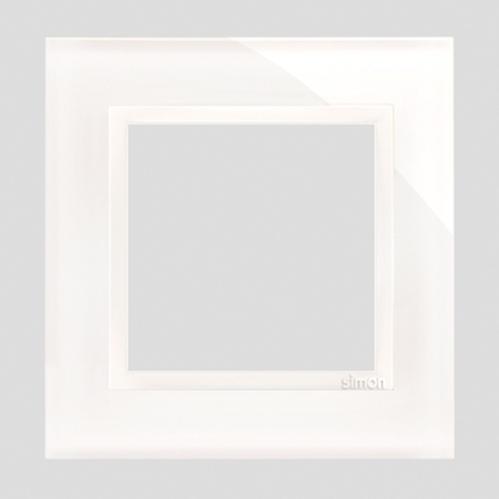 Picture of Kontakt-Simon Ramka pojedyncza SIMON54 NATURE szklana biaa pera - DRN1/70