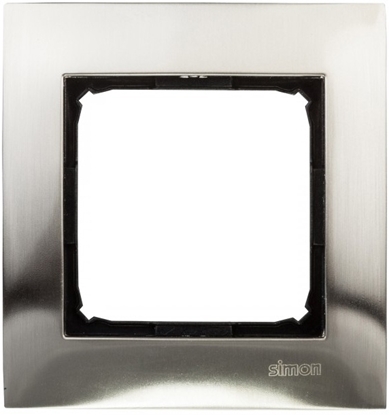 Attēls no Kontakt-Simon Ramka pojedyncza SIMON54 uniwersalna inox - DR1/61