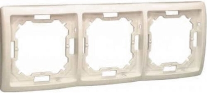 Attēls no Kontakt-Simon Ramka potrójna Basic beowa - BMR3/12