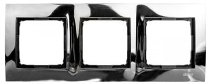 Attēls no Kontakt-Simon Ramka potrójna ciemna stal - DR3/67