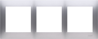 Attēls no Kontakt-Simon Ramka potrójna do puszek karton-gips srebrny (DRK3/43)