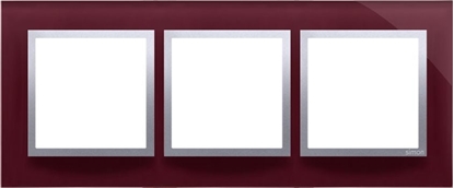 Attēls no Kontakt-Simon Ramka potrójna Simon 54 szklana kuszca liwka (DRN3/89)