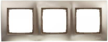 Attēls no Kontakt-Simon Ramka potrójna SIMON54 uniwersalna zota - DR3/44