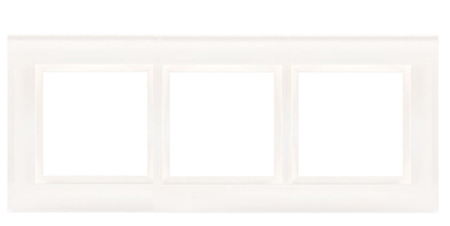 Attēls no Kontakt-Simon Ramka potrójna szklana biaa pera (DRN3/70)