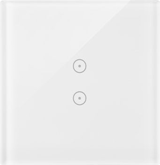 Изображение Kontakt-Simon ramki Panel dotykowy S54 Touch, 1 modu, 2 pola dotykowe pionowe biaa pera DSTR13/70
