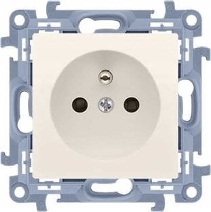 Picture of Kontakt-Simon Simon 10 Gniazdo wtyczkowe pojedyncze z uziemieniem kremowy 16A CGZ1C.01/41