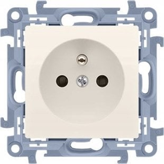 Picture of Kontakt-Simon Simon 10 Gniazdo wtyczkowe pojedyncze z uziemieniem kremowy 16A CGZ1C.01/41