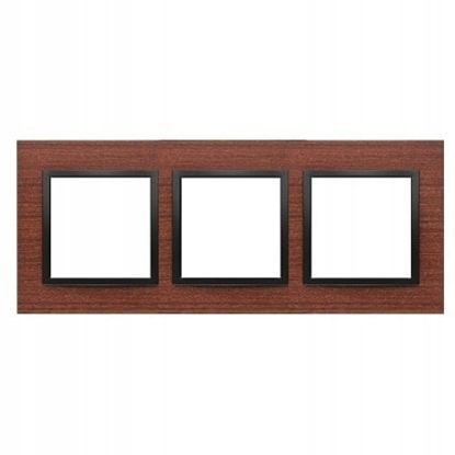 Attēls no Kontakt-Simon Simon 54 Nature* Ramka 3-krotna drewniana, Czarny Orzech DRN3/87
