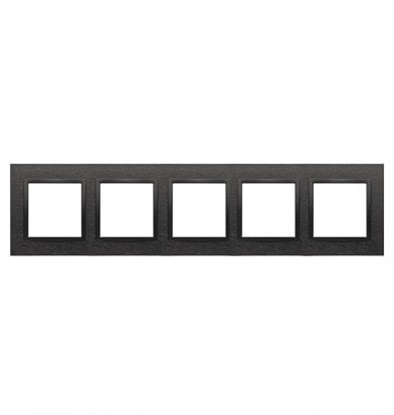 Attēls no Kontakt-Simon Simon 54 Nature* Ramka 5-krotna metalowa Inox Dark DRN5/83