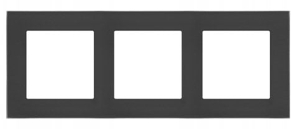 Attēls no Kontakt-Simon Simon 55 Ramka 3-krotna Nature Szko frosted black TRN3/179