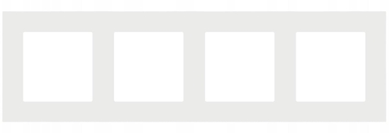 Picture of Kontakt-Simon Simon 55 Ramka czterokrotna LINE Jasnoszary mat TR4/114