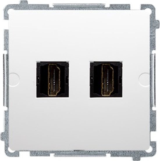 Изображение Kontakt-Simon Simon Basic Gniazdo podwójne HDMI biae BMGHDMI2.01/11