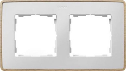 Изображение Kontakt-Simon Simon Detail 82 Ramka podwójna Detail SELECT-drewno BIAA / podstawa Drewno 8201620-270