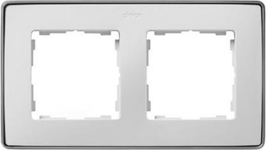 Изображение Kontakt-Simon Simon Detail 82 Ramka podwójna Detail SELECT-metal BIAA / podstawa Aluminium 8201620-243