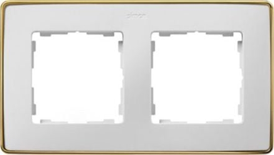 Изображение Kontakt-Simon Simon Detail 82 Ramka podwójna Detail SELECT-metal BIAA / podstawa Zota 8201620-245