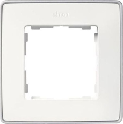 Изображение Kontakt-Simon Simon Detail 82 Ramka pojedyncza Detail SELECT-metal BIAA / podstawa Aluminium 8201610-243