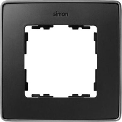 Изображение Kontakt-Simon Simon Detail 82 Ramka pojedyncza Detail SELECT-metal GRAFIT / podstawa Aluminium 8201610-240