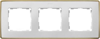 Picture of Kontakt-Simon Simon Detail 82 Ramka potrójna Detail SELECT-metal BIAA / podstawa Zota 8201630-245