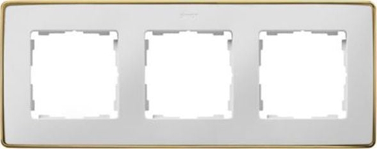 Picture of Kontakt-Simon Simon Detail 82 Ramka potrójna Detail SELECT-metal BIAA / podstawa Zota 8201630-245