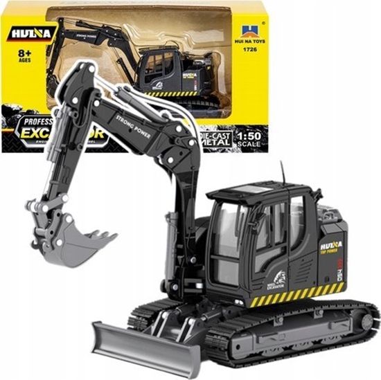 Picture of Koparka Gsienicowa Ze Spychaczem Metalowa Huina Czarna 1:50