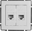 Picture of KOS Gniazdo podwójne KOS66 komputerowe 2 x RJ45 biay (660467)