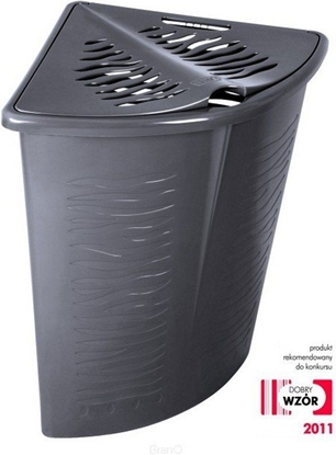 Attēls no Kosz na pranie Branq Zebra 45L antracyt (BRA000065)