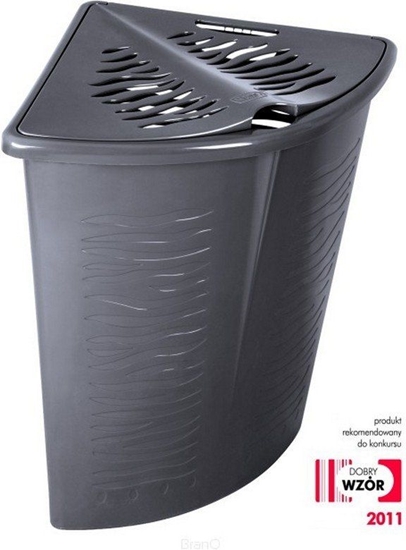 Picture of Kosz na pranie Branq Zebra 45L antracyt (BRA000065)