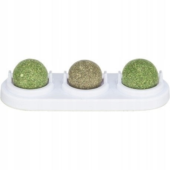 Picture of Kulki z kocimitki i matatabi, z uchwytem, dla kota, 5 cm, do przyklejania