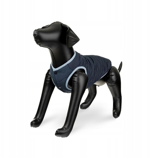 Picture of Kurtka, dla psa, ciemnoniebieska, pikowana, rozmiar  XS, 30