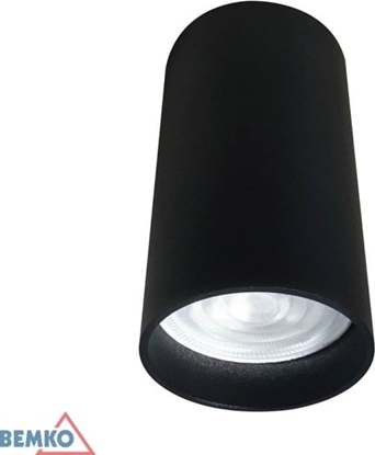Attēls no Lampa sufitowa Bemko Oprawa nasufitowa punktowa ULTER nieregulowana fi55 GU10 max. 1x50W czarna C23-DLU-R-GU10-150-BL