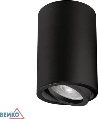 Attēls no Lampa sufitowa Bemko Oprawa nasufitowa punktowa ULTER regulowana fi70 GU10 max.1x50W czarna C23-DLU-AR-GU10-150-BL