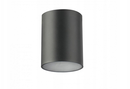 Attēls no Lampa sufitowa GTV Oprawa sufitowa LENTO, alum, 100x130, IP54, MAX.35W, okrgy, grafitowy