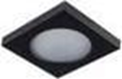 Изображение Lampa sufitowa Kanlux Oprawa punktowa FLINI IP44 DSL-B czarna kwadratowa bez oprawki 33120