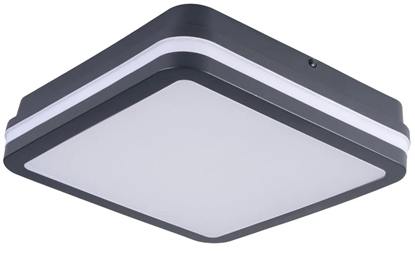Изображение Lampa sufitowa Kanlux Plafoniera LED BENO 12-18W CCT-L min 1100lm max 1770lm 3000-4000K ciepa/neutralna IP65 IIkl. 5 lat gwar. grafitowy 38787