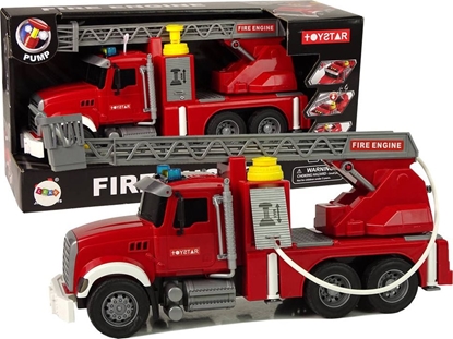 Изображение LeanToys Samochód Ciarówka Stra Poarna Czerwona Woda Dwiki wiata