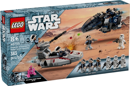 Picture of LEGO Star Wars Imperial Dropship vs Rebel Scout Speeder (40755)