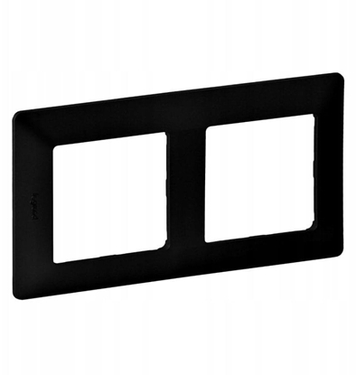 Изображение Legrand czarna podwójna ramka 754252