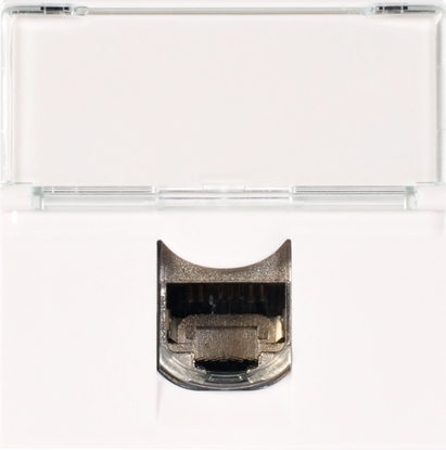 Изображение Legrand Gniazdo komputerowe pojedyncze RJ45 kat.6a STP 2-moduy biae (076576)