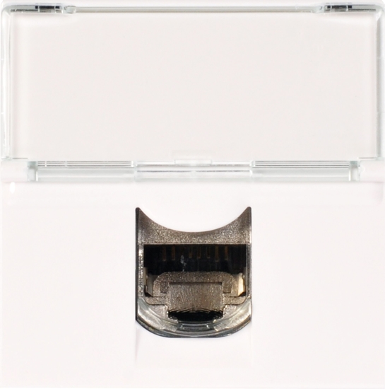 Изображение Legrand Gniazdo komputerowe pojedyncze RJ45 kat.6a STP 2-moduy biae (076576)