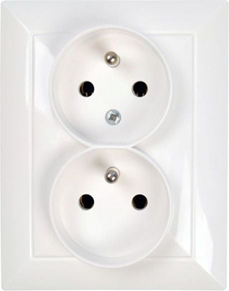 Изображение Legrand Gniazdo podwójne Valena Life typu monoblok z uziemieniem 16A biay (753186)