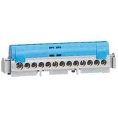 Attēls no Legrand Listwa przyczeniowa 35-otworów niebieska IP2x - 2x25mm2+33x16mm2 (004848)