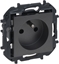 Изображение Legrand Niloe Step Gniazdo 2p+z, zaciski rubowe, bez przesony, kolor stalowy 863430B