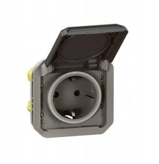 Picture of Legrand NOWE PLEXO 55 Gniazdo Schuko 2P+Z zaciski automatyczne mechanizm 16A - 250V AC antracyt 069871L