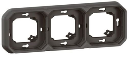 Изображение Legrand NOWE PLEXO Uchwyt podtynkowy potrójny antracyt 069608L