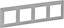 Picture of Legrand Ramka Valena Life 4-krotna aluminium (754134)