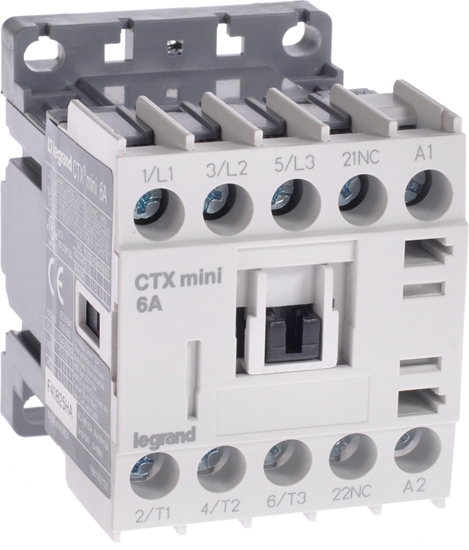 Изображение Legrand Stycznik CTX3 MINI 3P 6A 1NC 230V AC - 417016