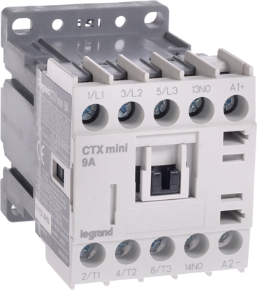 Изображение Legrand Stycznik CTX3 MINI 3P 9A 1NO 24V DC - 417021