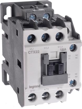 Изображение Legrand Stycznik mocy 18A 3P 24V AC 1Z 1R CTX3 (416100)